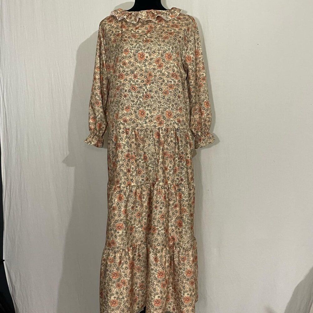 Floral Flow Long Sleeve Maxi Dress